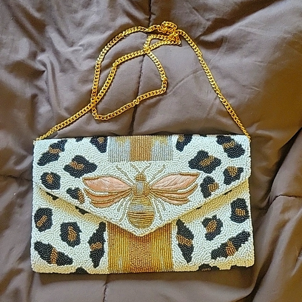 TIA NA NY Beaded/Embroidered Purse